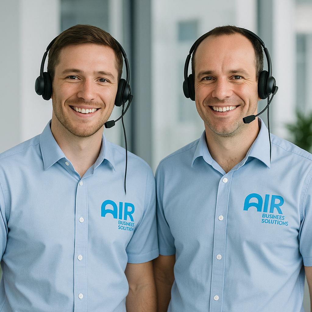 Customer Support Team in Modern Office